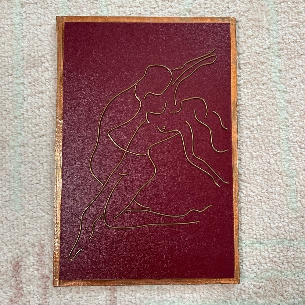 Artist Signed Copper Wall Art Red and‎ Gold John Schtakleff 11.75"x8"